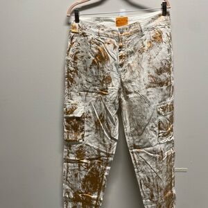 Nau Women's Boyfriend Jeans - White and Brown